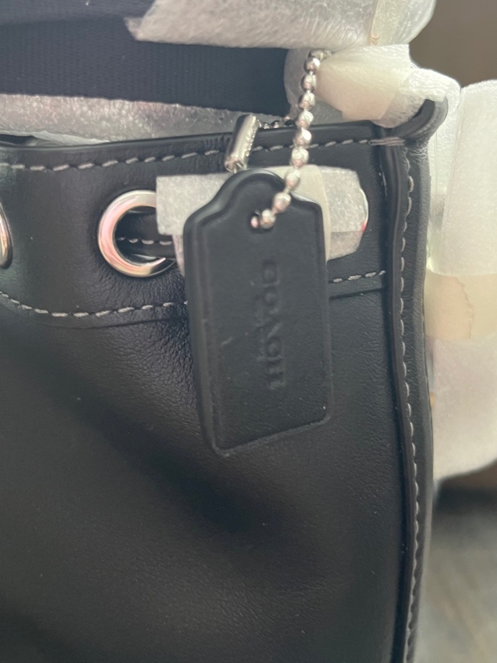 Coach Black Mini Bucket Crossbody Bag NWOT - Picture 4 of 10